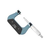 PVTLCYBI Micrómetro Diámetro de Paso de Rosca Exterior Medida Puntas en V 0,4 mm 1 mm con Cabezales 0-25 mm 100 mm Forma del Diente Engranaje Ángulo Dental 60°(50-75mm)