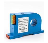 PVTLCYBI Transmisor de Corriente CA monofásico de 0 a 20 mA, Entrada de transmisor de Corriente de 500 A, 24 V de Potencia(22mm Closed,0-75A DC_220VAC Power_0-10V out)