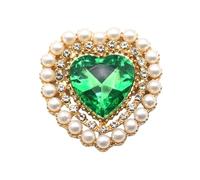 PVUVTNAHW 10 Uds. Botones decorativos de aleación en forma de corazón de 27mm DIY adorno chapado en oro accesorios de falda de ropa(18)