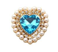 PVUVTNAHW 10 Uds. Botones decorativos de aleación en forma de corazón de 27mm DIY adorno chapado en oro accesorios de falda de ropa(28)