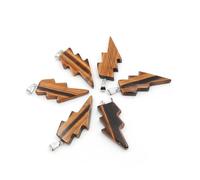 PVUVTNAHW 10 Uds. Colgante de relámpago de piedra Natural, cristal de cuarzo curativo Reiki, cuentas de energía de Chakra, joyería espiritual hecha a mano DIY(Tiger eye)