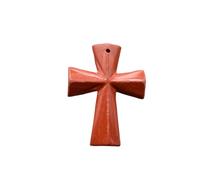 PVUVTNAHW 10 Uds. Colgantes de Cruz de cuarzo rosa con piedra de ojo de tigre Natural, collares que se ajustan a la fabricación de joyas(Red stone)
