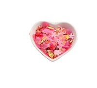 PVUVTNAHW 100g Mix Shapes Leaf Butterfly Flower PVC Sequins For DIY 3D Nail Art Wedding Craft Accessories(Hot red)