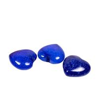 PVUVTNAHW 12 Uds. De cuentas de corazón de piedra Natural de 30mm, abalorios curativos de cristal de cuarzo for hacer joyería DIY, collar, pulsera(Lapis)
