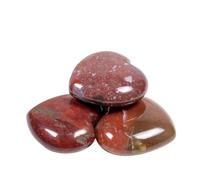 PVUVTNAHW 12 Uds. De cuentas de corazón de piedra Natural de 30mm, abalorios curativos de cristal de cuarzo for hacer joyería DIY, collar, pulsera(Indian agate)