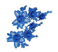 PVUVTNAHW 5 pares de apliques de flores de encaje de colores de 21 x 12 cm, parches bordados for coser en prendas, adornos for cosplay(DA946-11)