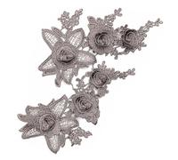 PVUVTNAHW 5 pares de apliques de flores de encaje de colores de 21 x 12 cm, parches bordados for coser en prendas, adornos for cosplay(DA946-7)