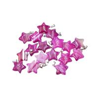 PVUVTNAHW 50 unids/lote de colgantes surtidos de piedras naturales de ágata a rayas for hacer joyería DIY(Red striped agate)