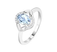 PVUVTNAHW Anillo de compromiso ovalado de topacio azul cielo natural genuino en plata de ley 925 for mujer.(6)