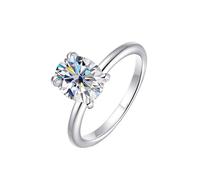 PVUVTNAHW Anillo de moissanita ovalado de 2 quilates en color D for mujer, boda, compromiso, fiesta, plata de ley 925, joyería nupcial(8)