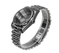 PVUVTNAHW Caja de Reloj de Acero 316l con Cristal de Zafiro de 36mm y 39mm y Correa President Compatible con Movimiento automático Nh35a Nh36 Nh34(1,39mm)