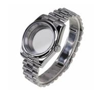 PVUVTNAHW Caja de Reloj de Acero 316l con Cristal de Zafiro de 36mm y 39mm y Correa President Compatible con Movimiento automático Nh35a Nh36 Nh34(2,39mm)