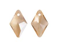 PVUVTNAHW Colgante de diamantes de imitación de cristal de un solo orificio, Cristal brillante AB for coser ropa, accesorios for collares DIY(Golden Shadow,12X19mm-28Pcs)