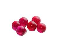 PVUVTNAHW Corindón sintético rojo, bola redonda perforada de rubí n.° 5 for joyería(NO hole Ruby-3mm 50pcs)