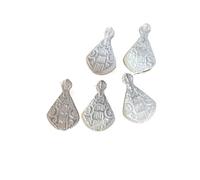 PVUVTNAHW Cuentas de concha de mar Natural, abalorios religiosos de la Virgen María de Guadalupe, fabricación de joyería, accesorios for collar y pulsera DIY, 5 uds.