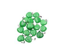 PVUVTNAHW Cuentas de piedra de amor con colgante de corazón de Jade malayo Natural de 20mm for hacer joyería DIY(100pcs)