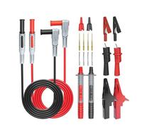 PVUVTNAHW Kit de cables de prueba for multímetro P1033C de 4 mm con conector banana, pinzas de cocodrilo, agujas reemplazables y sondas de prueba con pinzas de cocodrilo.(P1033C-20PCS)
