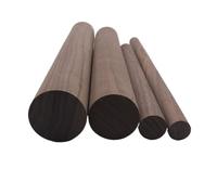 PVUVTNAHW Listón redondo de madera de nogal negro americano, diámetro 4 cm, longitud 30 cm/40 cm/50 cm, ideal for proyectos de bricolaje.(30cm)