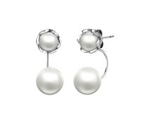 PVUVTNAHW Pendientes colgantes de perlas de imitación de plata de ley 925 for mujer, estilo especial