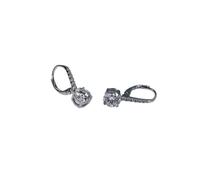 PVUVTNAHW Pendientes colgantes de plata de ley 925 con moissanita de color D de 1 quilate, joyería para fiesta