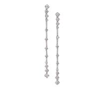 PVUVTNAHW Pendientes colgantes de plata de ley 925 con moissanita y diamantes for mujer, joyería brillante for bodas y fiestas.
