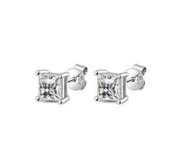 PVUVTNAHW Pendientes de moissanita de 1 quilate color D for mujer, plata de ley 925, brillantes, joyería de boda.