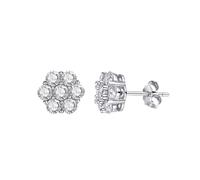 PVUVTNAHW Pendientes de moissanita de color D de 0,84-1,4 quilates for mujer, plata de ley 925, brillantes, for boda.(2.5MM)