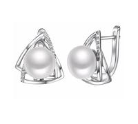PVUVTNAHW Pendientes de perlas naturales de agua dulce, joyería fina de plata de ley 925 for mujer, amante, mamá, regalo de moda
