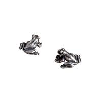 PVUVTNAHW Pendientes de rana de Plata de Ley 925, pendientes de animales Retro Punk, joyería fina for niñas, fiestas femeninas for mujeres y hombres(One piece)