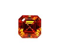 PVUVTNAHW Piedra moissanita de varios colores con corte Asscher for joyería DIY(Light Purple,7X7mm-2ct)