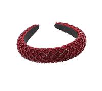 PVXECAG TRUSTTWO Banda for el Cabello Salvaje de Moda for Mujer ZA con el Mismo párrafo Cuentas de Cristal de Lujo Cosidas a Mano Diadema de 4 Colores de Gas Extranjero The New(3)