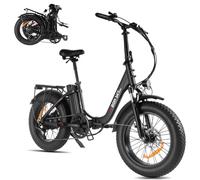 PVY Bicicleta eléctrica plegable Fat Tire, batería de 48 V, 15,6 Ah, motor de 250 W, 7 velocidades, horquilla de suspensión, frenos de disco, alcance de hasta 70 km, hombre y mujer, desplazamientos