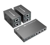 PW-DT2104 1X4 HDMI Extensor Splitter 150m por Cable Cat5e / Cat6 / Cat7 Soporte 1080P@60Hz Resolución Loop out
