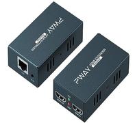 PW-HT225PIR HDMI Extensor Transmisión de 195ft / 60m Sobre un solo Cat5e / 6/7 Full HD 1080P Soporte de Control IR Función de bucle 3D EDID