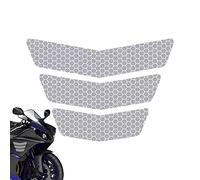 PW TOOLS Adhesivos Reflectantes para Motocicletas - Pegatinas Reflectantes para Coche para Seguridad y Visibilidad | Pegatinas Reflectantes para Bicicleta 3 Piezas para Seguridad