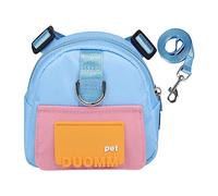 PW TOOLS Arnés para Perros con Mochila | Senderismo para Perros | Mochila Escolar para Cachorros, Tela Sarga Impermeable, diseño Bolsa Basura Oculta para Golden Retriever, Husky