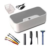 PW TOOLS Máquina ultrasónica Joyas | Máquina Joyas con Modos Limpieza seleccionables | Limpiador Gafas ultrasónico portátil para joyería, Cabezales afeitadora