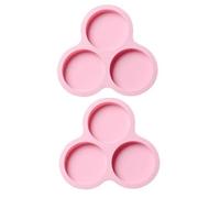 PW TOOLS Molde de Huevo para freidora de Aire, 1/2 Piezas de Silicona para freidora de Aire, 3 cavidades Reutilizable Antiadherente para Muffins, Molde para Hornear, Molde para Pan de Hamburguesa
