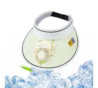 PW TOOLS Visera con Ventilador - Sombrero con Visera Transpirable Upf50+ con Ventilador Integrado,Sombrero con Ventilador para refrescarse, Sombreros Ventilador para Mantenerse Fresco