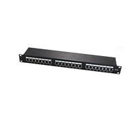 PW WP WPC-PAN-5F-24 1U Panel de parcheo - Bahía de Entrada (FTP, RJ-45, Cat5e, Negro, 1U)