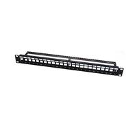 PW WP WPC-PAN-BU24 Panel de parcheo - Bahía de Entrada (RJ-45, Cat5e, Negro)