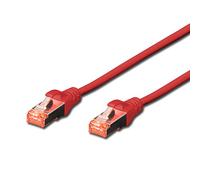 PW WP WPC-PAT-6SF005R Cable de Red 0,5 m Cat6 SF/UTP (S-FTP) Rojo - Cables de Red (0,5 m, Cat6, SF/UTP (S-FTP), RJ-45, RJ-45, Rojo)