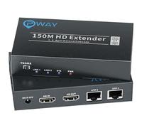 PWAY DT267 Extensor HDMI Ethernet sobre IP 492 pies (150 m) Divisor extensor HDMI Splitter RJ45 cable Cat5e/6/7, Admite transmisión en cascada y de uno a muchos a través de conmutadores Gigabit