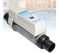 PweKzxt Clorador De Sal, Generador De Cloro De Agua Salada, Generador De Cloro De Sal ElectrolíTico, Limpieza AutomáTica, para Piscinas Enterradas 100cubePool