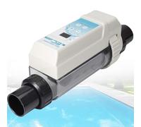 PweKzxt Clorador De Sal por ElectróLisis, Clorador De Agua Salada para Piscinas, Generador De Cloro Salado, Celda De Sal para Generador De Piscinas, FuncióN De Limpieza AutomáTica 40cubePool