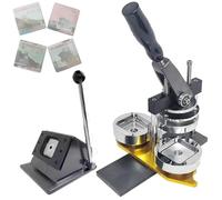 PweKzxt MáQuina para Fabricar Imanes FotográFicos, MáQuina para Hacer Imanes para Nevera, Kit para Hacer Imanes Cuadrados, Ideal para La CreacióN De Insignias Personalizadas Magnets-300pcsMaterial