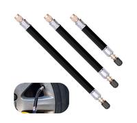 PWGHWG 3 Piezas Alargador Valvula Neumatico Coche Universal Alargador Inflador de Rueda Flexible Extensión Válvula Neumático Adecuado para Coches Bicicletas Motocicletas Camiones