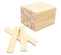 PWGHWG 40 bloques de madera para manualidades, 110 × 22 × 8 mm, para manualidades, listones de madera, para proyectos de bricolaje, decoración, construcción, paneles