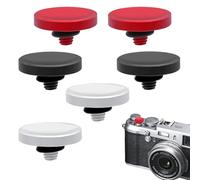 PWGHWG 6 botones de disparador compatibles con Fujifilm, disparador cóncavo | Aleación de aluminio, compatible con Fujifilm XT5 X100VI XT50 X-Pro3 Compatible con Nikon ZF DF Compatible con Lei-ca Q3
