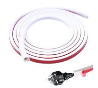 PWGHWG Cable flexible de 3 m Mini cable autoadhesivo semicircular para ocultar 1 cable blanco para cables en el suelo de la pared